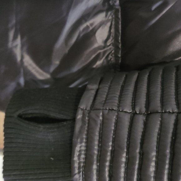 Nicole Benisti Cortina Leather & Fox Fur Down Coat - Picture 9 of 13